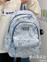 ❈✢✆ Bag female ins graffiti wind high level backpack looks Japanese high school student contracted joker backpack