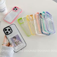 กระเป๋าใส่บัตรสามในหนึ่งเดียว เคสศัพท์โปร่งใส for แอปเปิ้ล 1514131211 pro max เคสศัพท์ การ์ดเสียบ เคสป้องกันศัพท์มือถือกันกระแทก