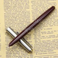 【☊HOT☊】 ORANGEE ปากกาปากกาหัวแร้งฝาสแตนเลสสีสินค้าที่มีคุณภาพสูงเบอร์กันดี
