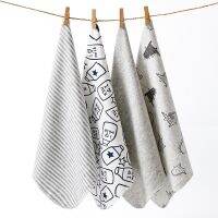 ❏❄☃ Free Shipping Baby Small Square/Feeding Napkin Soft Cotton Cloth Gray Bottle Pattern Multi-Purpose Wipe Sweat Square 4pcs 28CM