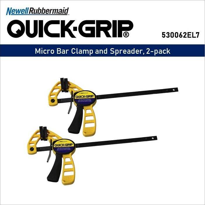 Newell Rubbermaid Quick Grip Micro Bar Clamp and Spreader, 2pack