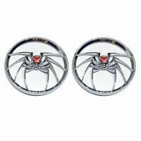 ร่อน/ตะแกรงร่อนถนนกะโหลกศีรษะ/แมงมุมเดวิดสันสำหรับ Trikes Speaker Spider Motorcycle 4-1/2 "ฝาครอบ Harley Touring /Electra Rides