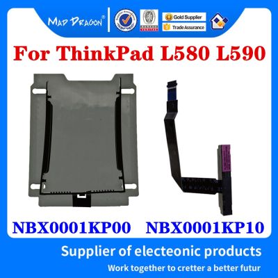 brand new NEW SATA SSD HDD caddy bracket and cable sticker For Lenovo Thinkpad L580 L590 EL580 SATA SSD HDD CABLE NBX0001KP00 NBX0001KP10