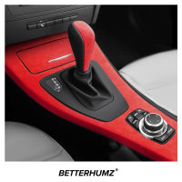 Alcantara สำหรับ BMW E90 E92 E93 Series 3คอนโซลกลางเกียร์ Shifter แผงกล่องฝาครอบสติกเกอร์รถอุปกรณ์ตกแต่งภายใน