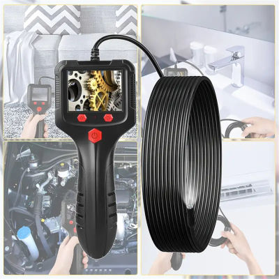 8MM 1080P ดิจิตอล Borescope 2.4 "IPS Screen กล่องส่องสำรับอุตสาหกรรมสายงู5M IP67กันน้ำกล้องอิเล็กทรอนิกส์วิดีโอถ่ายกล้องตรวจความสะอาดฟันชาร์จ USB แบบมือถือพร้อมไฟ LED สำหรับการตรวจสอบท่อรถ