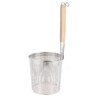 Deep Strainer Basket Frying Basket Noodle Basket Metal Holder Powder Fence Skimmer Fine Sieve Mesh Strainer Pasta Strainer Mesh