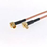 MCX Male Right Angled To MCX Female Right Angled RF Pigtail Cable 20CM RG316