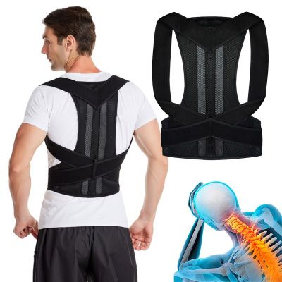 Adjustable Back Pain Support Posture Corrector Shoulder Support Brace Belt Medical Clavicle Corset Spine Lumbar Orthopedic Brace