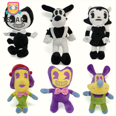 TS【ready Stock】Bendy The Ink Machine Plush Doll Toys Soft Stuffed Horror Bendy Figure Plush Toys For Kids Christmas Gifts【cod】