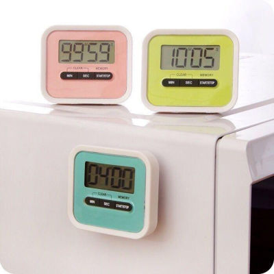FLAREOU แกดเจ็ตดิจิตอลสำหรับทำอาหารปลุกเสียงดังเสียงไทเมอร์ตั้งเวลาในครัวพร้อมจอ LCD อุปกรณ์ทำอาหารนาฬิกาจับเวลาอุปกรณ์ภายในบ้าน