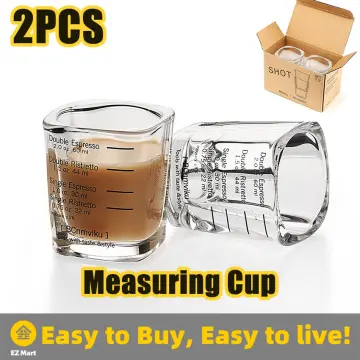 MHW-3BOMBER Double Espresso Shot Glass 2oz Double Spouts Espresso