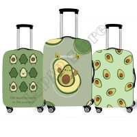 Funny Style Avocado Pattern Luggage Cover Anti-dust for Travelling Suitcase Cover 18-32 Inch Fashion Suitcase Protective Case