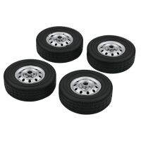 fyjh4pcs/set Four-wheel Drive Remote Control Car Wheel Rubber Tires for WPL D12 4WD Drift Pickup Truck DIY Modified Accessories Part