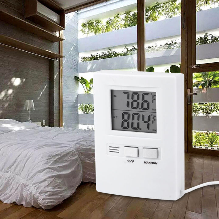 wondering-lcd-digital-indoor-outdoor-เครื่องวัดอุณหภูมิเครื่องวัดอุณหภูมิเครื่องทดสอบแบตเตอรี่ขับเคลื่อน