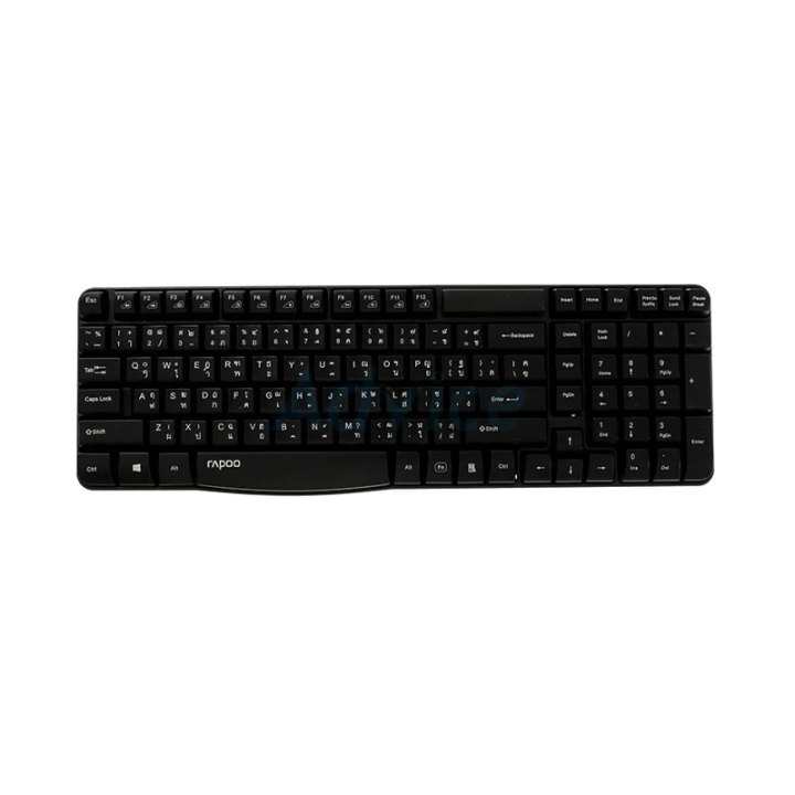 Wireless Keyboard Rapoo Kb E1050 Bk Black Th 1991