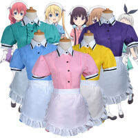 Anime Blend S Cosplay Costume Hinata KahoHideri KanzakiMaika SakuranomiyaAmano MiuMafuyu Hoshikawa Maid Apron Dress Uniform