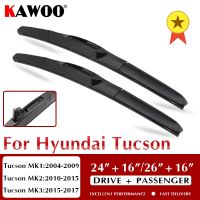 KAWOO สำหรับ Hyundai Tucson ใบที่ปัดน้ำฝนวินด์สกรีนรถยนต์2004 2005 2006 2007 2008 2009 2010 2011 2012 2013 2014 2015 2016 2017