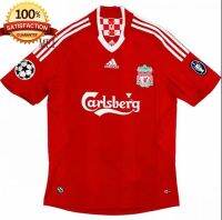 New Original Liverpool Home Red 2008 Retro Soccer Jersey Men Fans 1 S-XXL (Euro Size) Fjgu