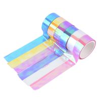 5m Rhythmic Gymnastics Decoration Holographic Prismatic Glitter Tape Hoops Stick