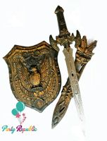ดาบพร้อมโล่ อัศวิน อาวุธ ดาบ มีด โล่ ของเล่น พลาสติก สำหรับเด็ก Knights Sword Weapon Toy for Kid