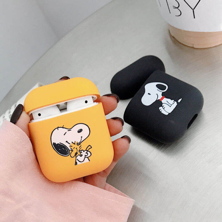 เคสคู่หูฟังครอบคลุมเคส-airpods-เคสสำหรับหูฟังป้องกัน1-2อุปกรณ์หูฟังรูปตัวการ์ตูนใหม่กันกระแทก