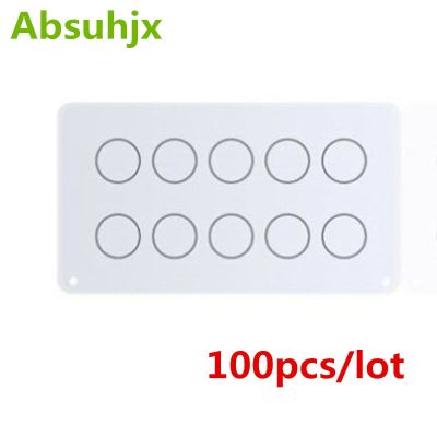 Absuhjx 100pcs Home Button Rubber สําหรับ iPhone 7 8 Plus 7G 8G ปะเก็น Metu Holding Space ชิ้นส่วนสติกเกอร์กันน้ํา