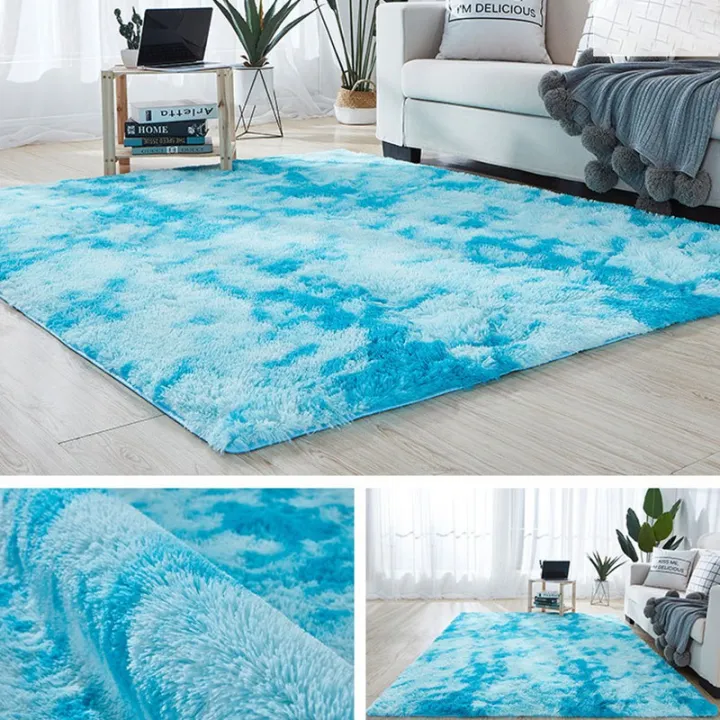 【Better Life】7 Colors Tie-dyed Carpet Super Plush Carpet Soft Art Rug ...