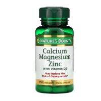 Natures Bounty Calcium Magnesium Zinc with Vitamin D3 100 Coated Caplets