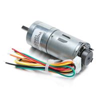 มอเตอร์เกียร์ดีซีเข้ารหัส6V 100/210/300Rpm พร้อมล็อคแรงบิดเกียร์หนอน