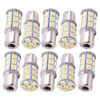 10X Warm White 27 SMD LED 1156 1141 1003 RV Camper Trailer Interior Light Bulbs