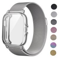 ZZOOI Strap Case Protector For Amazfit GTS 3 2 2e mini Wristband Metal Bracelet For Amazfit Bip S U Pro Lite Protective Cover bumper