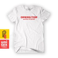 เสื้อผ้าผชเสื้อยืด ผ้าฝ้าย พิมพ์ลายระบบเสียง Operator 30s Distro สําหรับผู้ชาย และผู้หญิงS-5XL  Q5S2