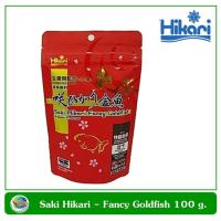 จัดโปร อาหารปลาทอง ชนิดจมน้ำ Saki Hikari Fancy Goldfish 100 g. ซองสีแดง ลดราคา อาหาร ปลา อาหารปลาคราฟ อาหารปลากัด อาหารปลาสวยงาม