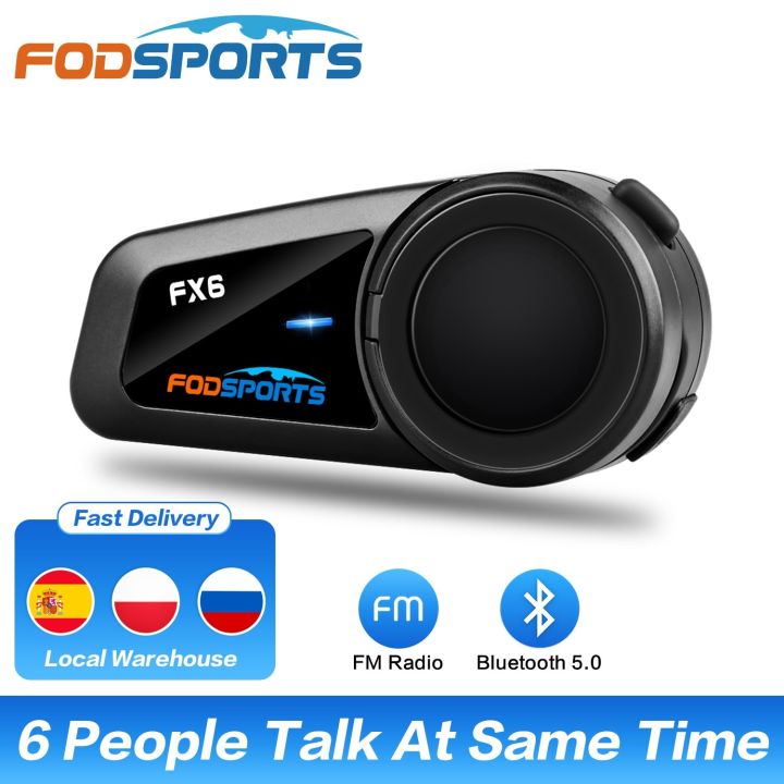 Fodsports FX6 Motorcycle Helmet Bluetooth Intercom Moto Helmet Headset