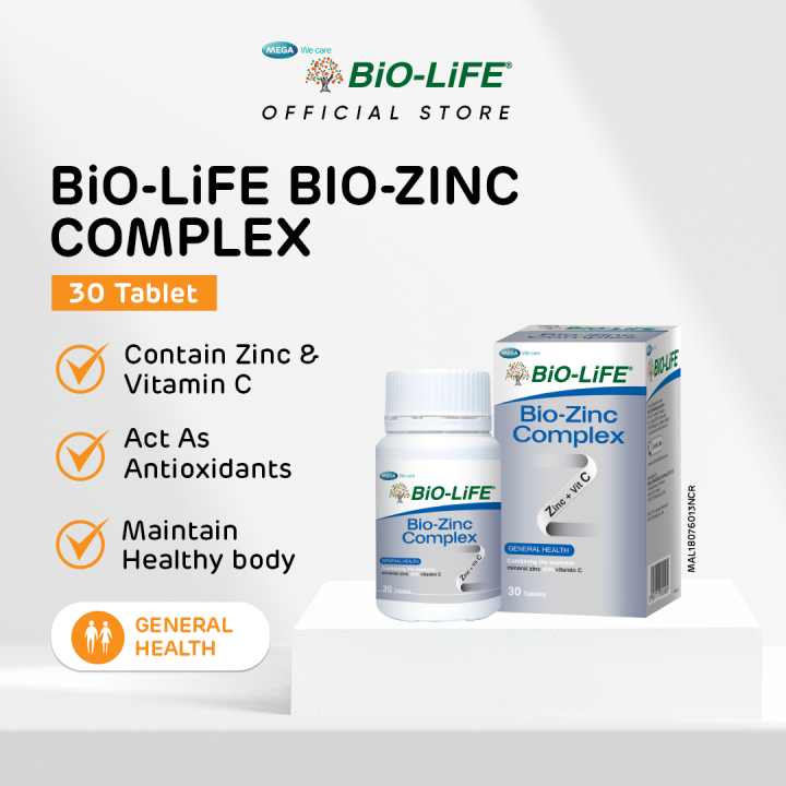 BiOLiFE BIOZINC COMPLEX 30S (Expiry Date Mar 2024) Lazada