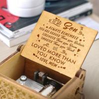 music box love quotes print Theme Music Hand Wooden Music Box girlfriend wife Birthday anniversary Gift