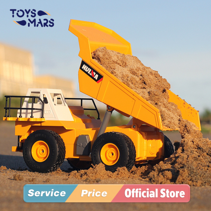 TOYSMARS 1517 Huina 2.4G remote control dump truck engineering vehicle 6way transporter