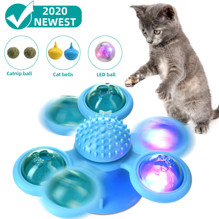 ของเล่นน้องแมว-สนุกไปกับแมวของคุณด้วยจานหมุน-led-ที่เป็นของเล่นสุดโปรด
