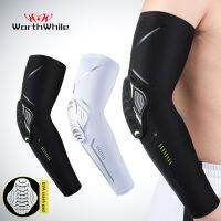 WorthWhile 1 Piece Basketball Elbow Pads Elastic Foam Volleyball Sleeves Protector Fitness Gear Sports Training Support Bracers Supports Braces