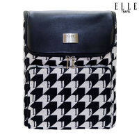 Elle Travel Dido Collection กระเป๋าเป้สะพายหลังสำหรับสตรี Houndstooth Jacquard And Leather #83826