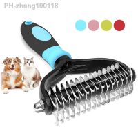 Pet Hair Remover Dog Brush Cat Comb For Long Hair Curly Dogs Cats Removal Undercoat Pet Grooming Brush Rake Dog Accessories