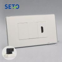 SeTo 120 Type One Port Elbow Insert HDMI Panel Wall Plate Socket Keystone Faceplate