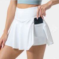 【CC】 Hide Tennis Skirts Pleated Skirt Shorts Waist Athletic Dry Short Sport Skort