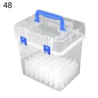 Transparent Marker Pens Storage Box Container Art Craft Tray Office Desk Organizor Home School Students Study Supply