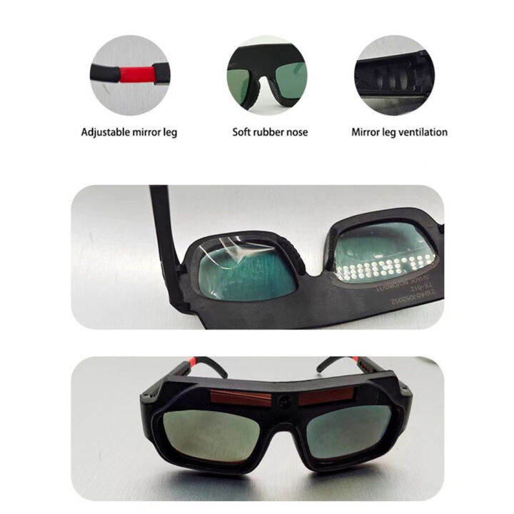 Auto Darkening Solar Powered Antiglare Welding Glasses Masks Helmet