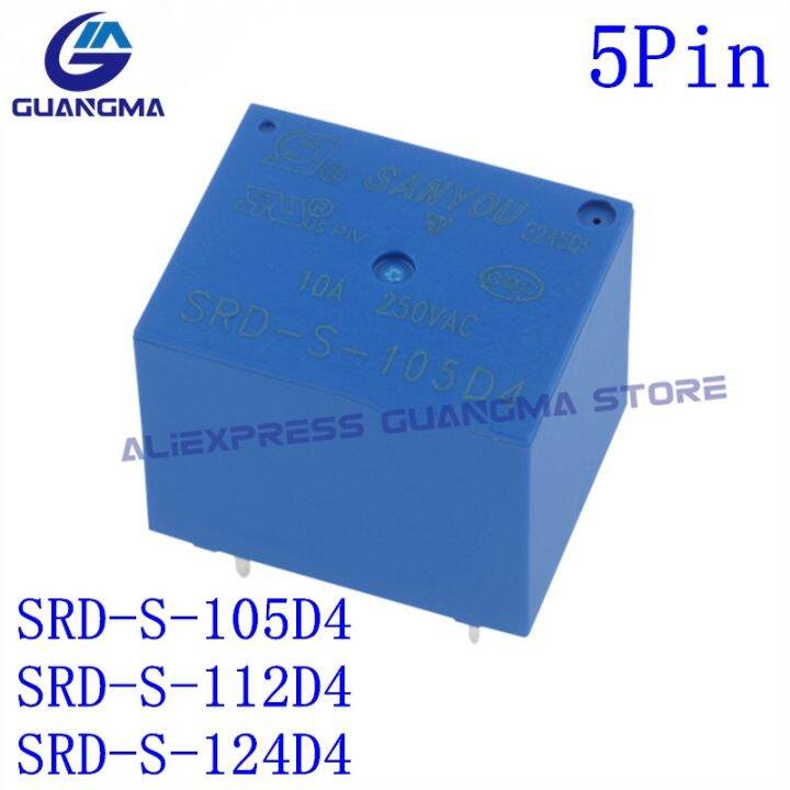 20pcs-relay-srd-s-105d-112d-124d-4pin-5pin-srd-s-105dm-112dm-124dm-srd-s-105d4-112d4-124d4-dc5v-12v-24vdc-100-new-original