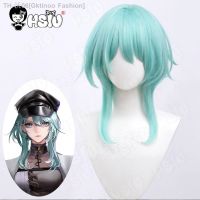 Nightingale Cosplay Wig Fiber synthetic wig Game Path to Nowhere Cosplay Wig「HSIU 」light blue green short hair Wig Cap [ Hot sell ] Gktinoo Fashion