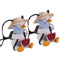 2Pcs Swinging Duck Car Hanging Ornament Swing Duck Car Mirror Cute Anime Car Accessories Car Decoration Ornament Gift