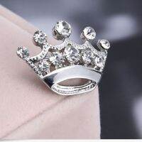 Utei Jewelry Fashion Crystal Small Crown Brooch Exquisite for Woman Lady Delicate Accessories Cute Clothes Broach Pin