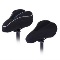 【LZ】♞▩  Cozy Lycra Bicicleta Saddle Cover alta elasticidade Soft Road Bike Seat Cover Suprimentos de ciclismo